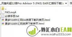 月盈利超12倍Pro Advisor5(PA5)外汇EA下载
                