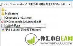 Forex Crescendo v1.3外汇EA原价499$下载!
                