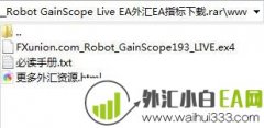 Robot GainScope Live外汇EA利润机器人下载
                
